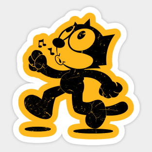 Felix The Cat - Distressed Style Design Sticker